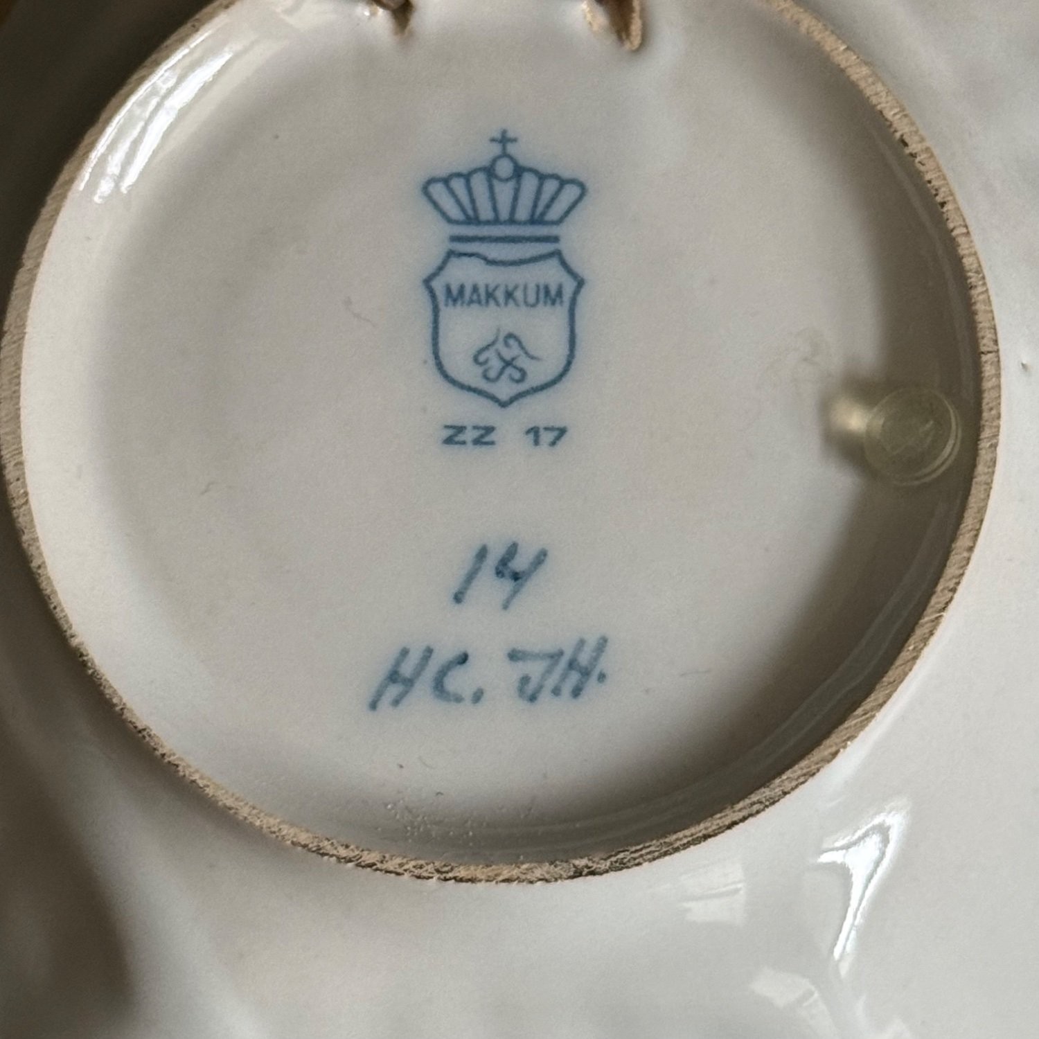 Antique Royal Tichelaar Makkum Bowls 6 Ince Floral Ceramic Hexagon Hanging