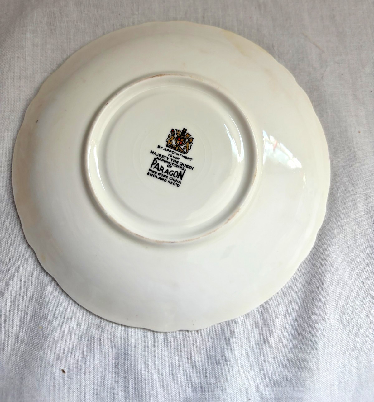 Vintage Paragon Fine Bone China Teacup & Saucer Pale Green Gold Floral England