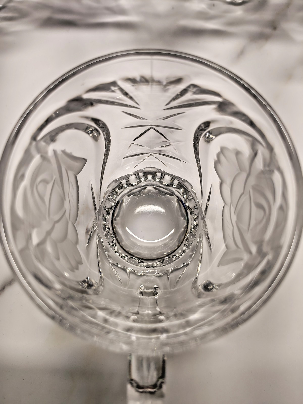 Vintage Mikasa Crystal mugs-cups with dipper and cup hanger
