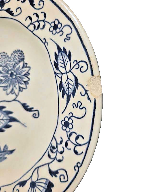 VTG Lot of 5- China Salad /Luncheon Plates Mixed Floral Blue White Pink