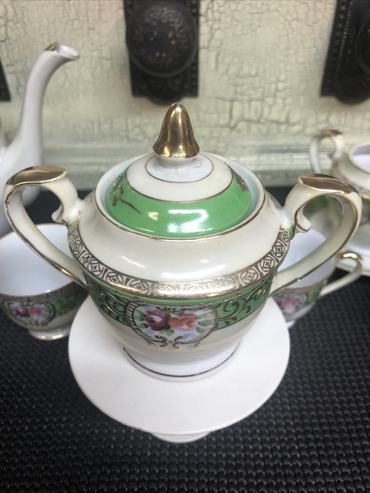 H. KATO Vintage Tea Set Items MADE IN OCCUPIED JAPAN GILDED FLORAL