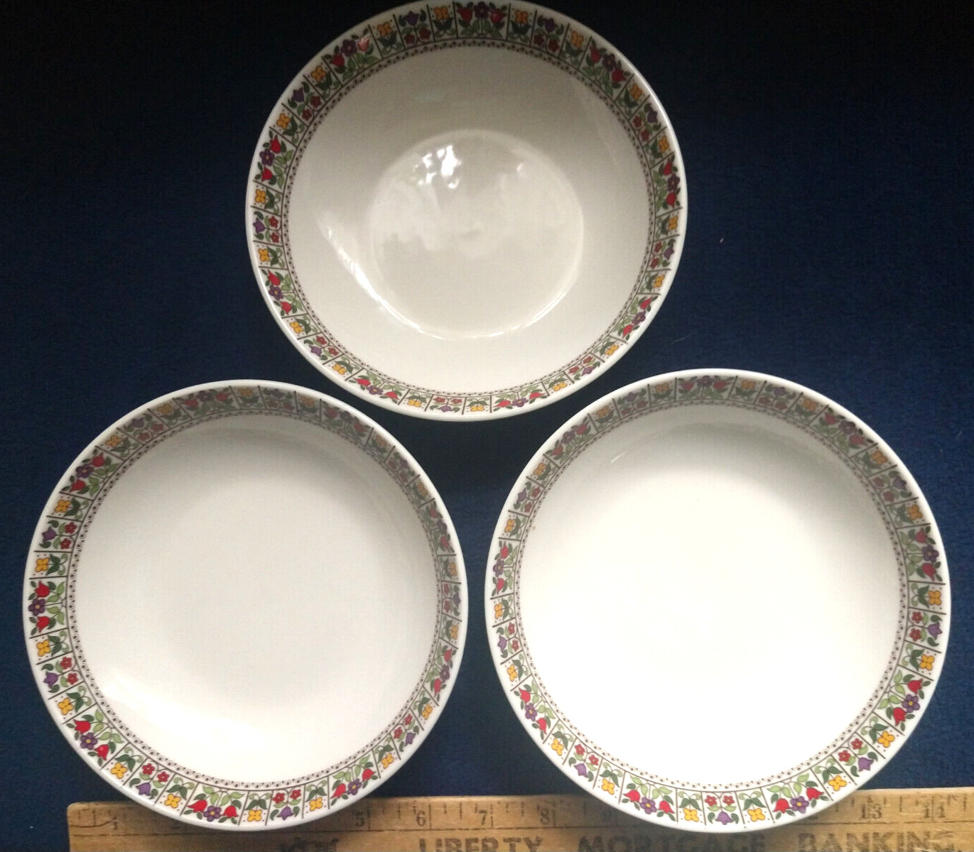 Select Royal Doulton Fireglow BOWL: Rim Soup 8″ or Coupe Cereal 6.75″