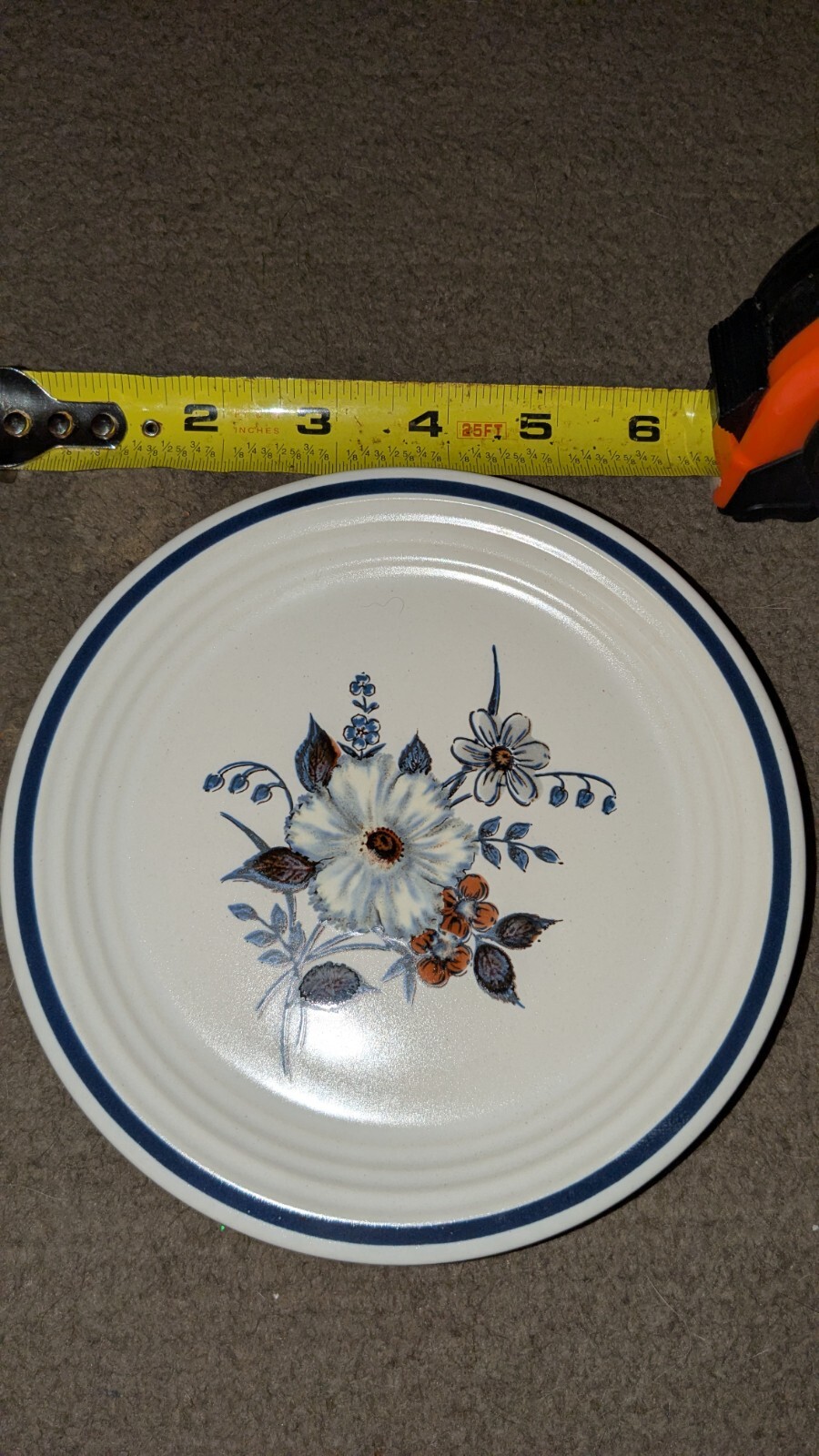 The Town and Country Collection Blue Ridge Stoneware 6 1/4″ Small Dessert Plate