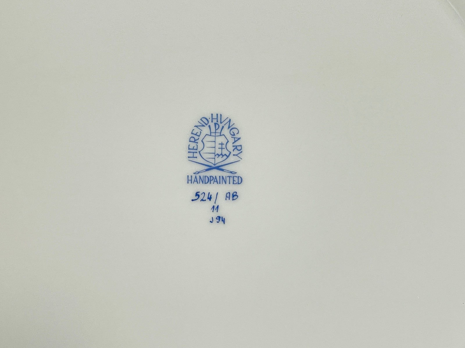 Herend Chinese Bouquet Blue Round 524 Dinner Plates 25 cm 9,8 in