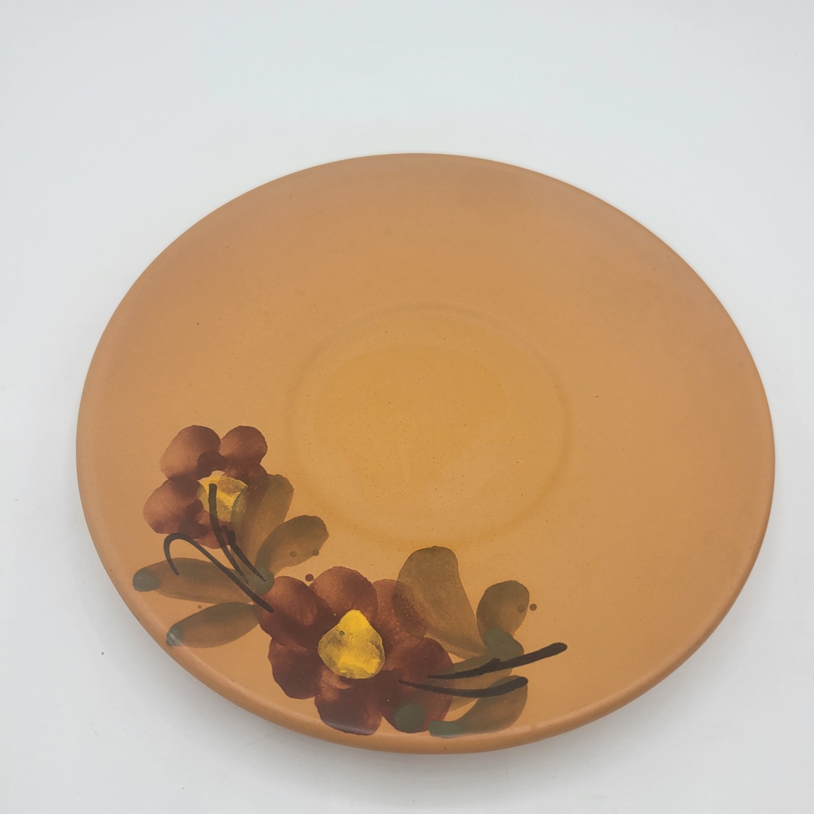 Ceramic Hand-Painted Hand Made Earthenware Cup & Saucer Unique