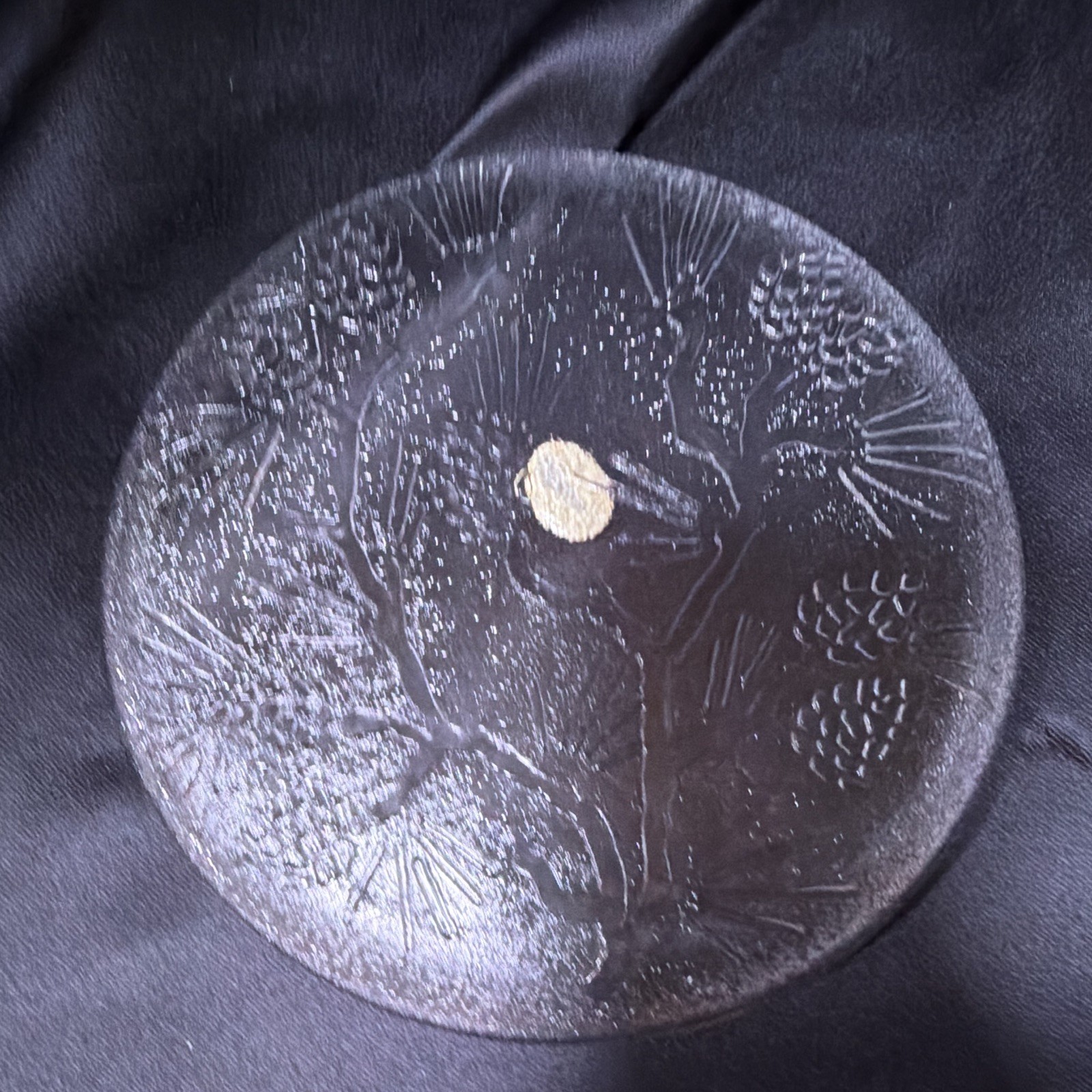 Tiara/Indiana Glass Ponderosa Pine Salad Plate 8-inch Set of 4