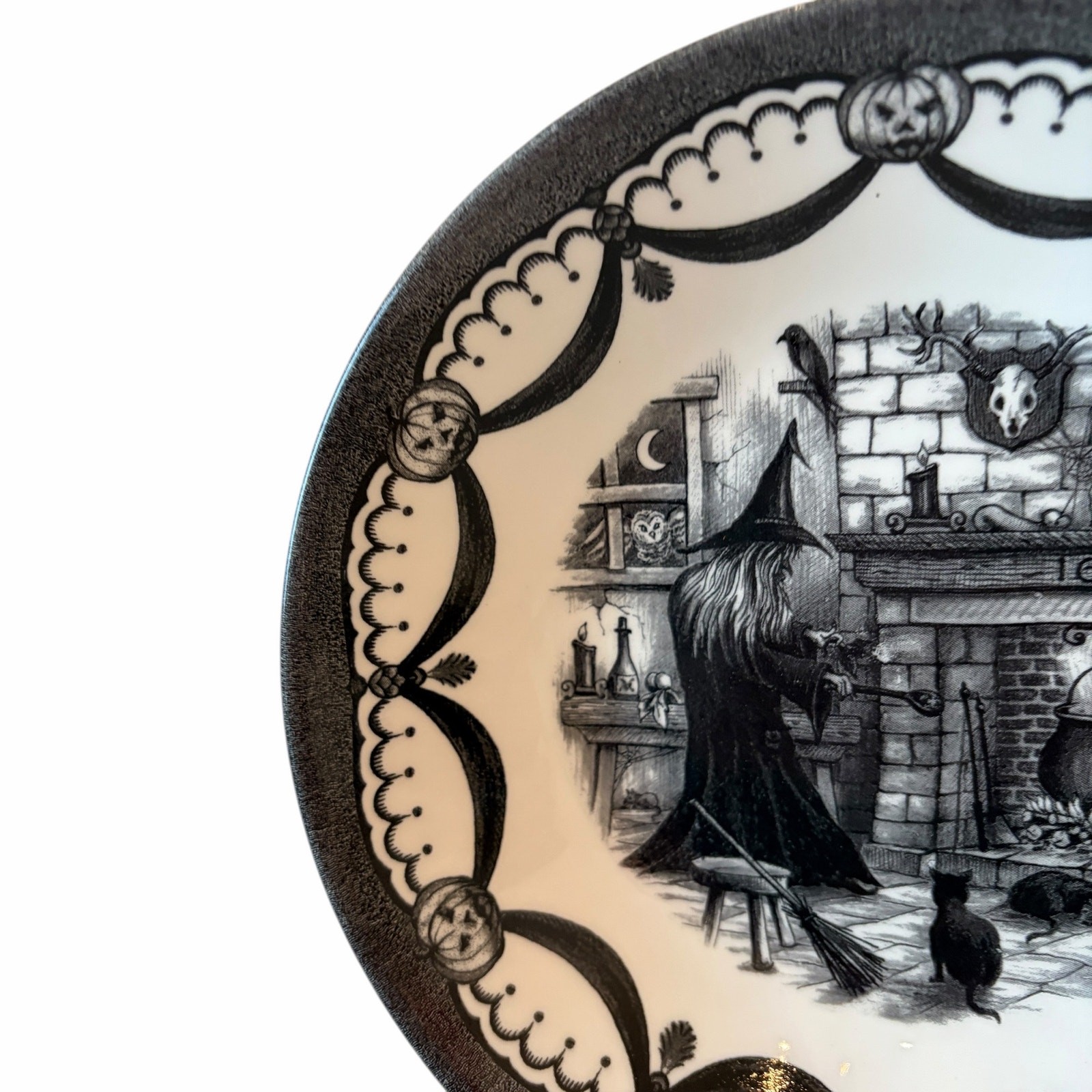 Royal Stafford HALLOWEEN HOME Cereal Bowls 7.75in Set of 4 Ceramic Spooky New