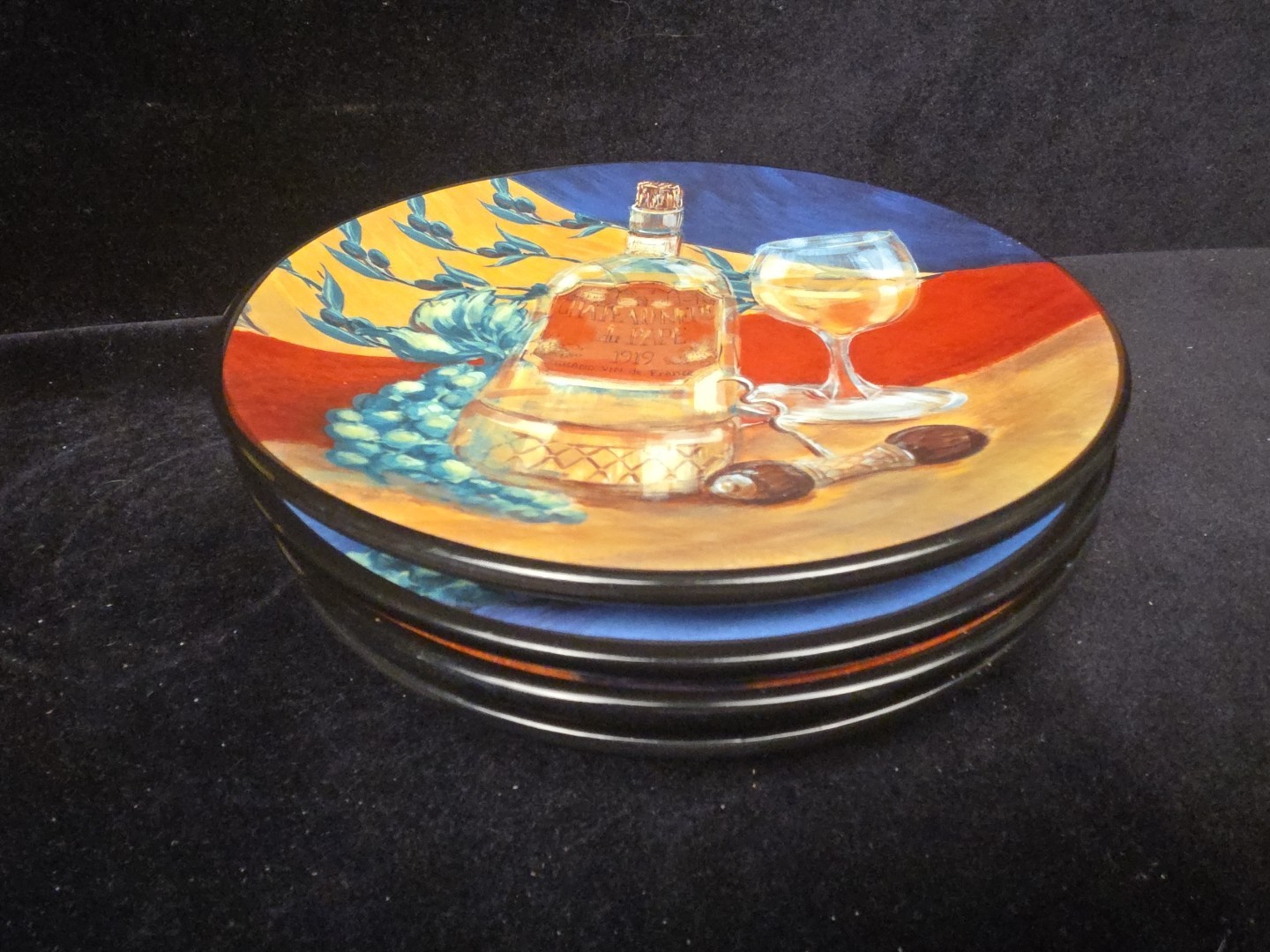 NAPA VALLEY Ambience Collections Set Of Four Luncheon Plates 8 In Diameter