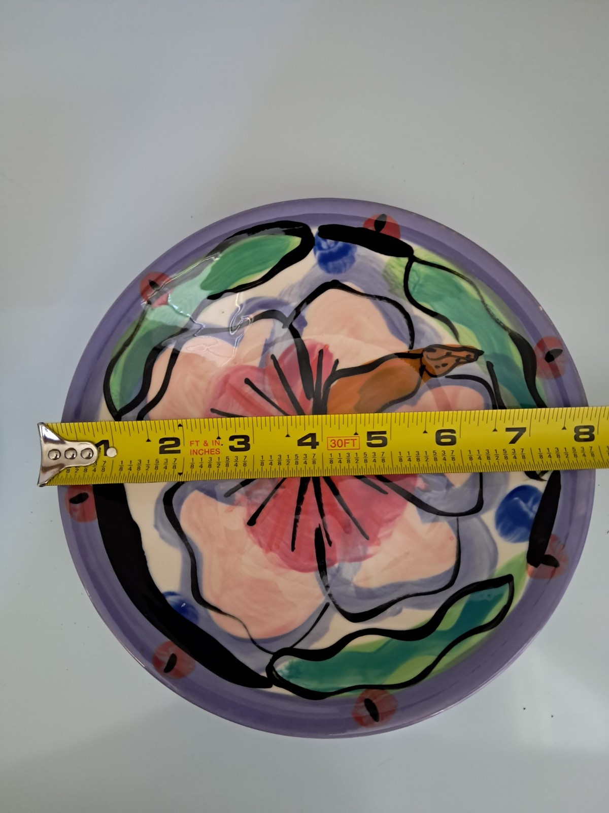 Set of 2 Kelly Jo Kuchar 1997 Hand Painted Bowls From Hawaii Surfing Contest…
