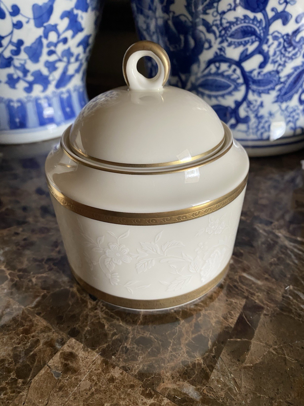 MIKASA ANTIQUE LACE ONE CREAMER & ONE SUGAR BOWL