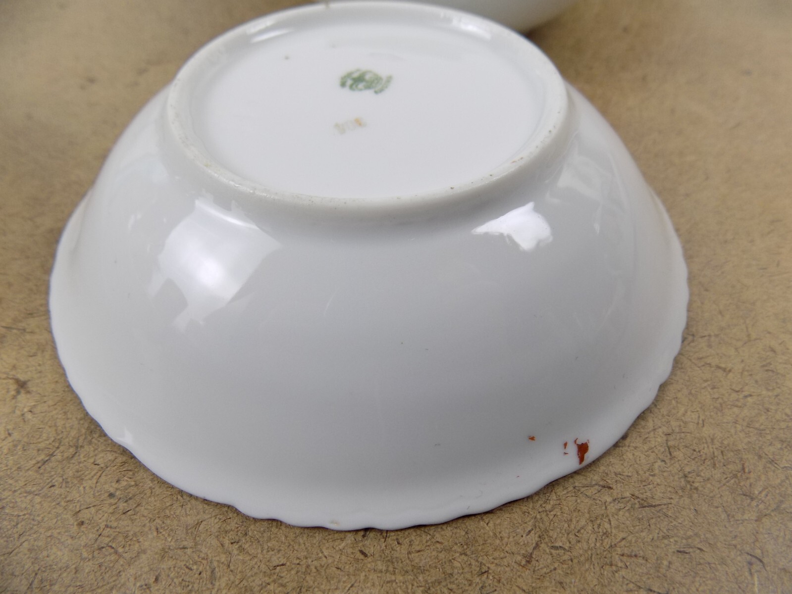 Antique Victoria Austria Porcelain Dessert Bowls Neoclassical Red Gold