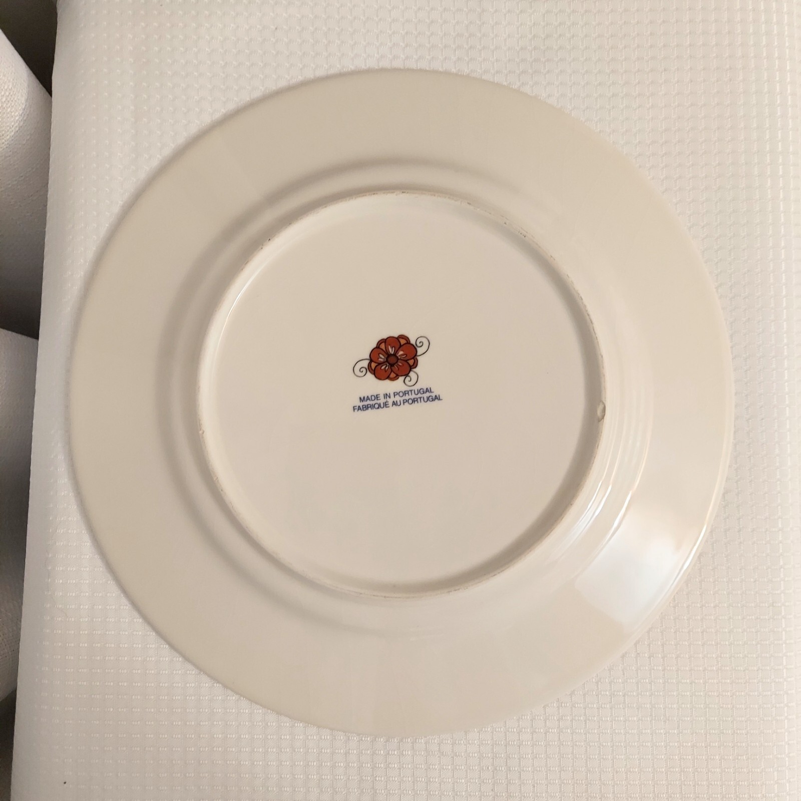 Portugal Dinner Plate Scroll Snowflake Medallion Daruta Style Floral Band
