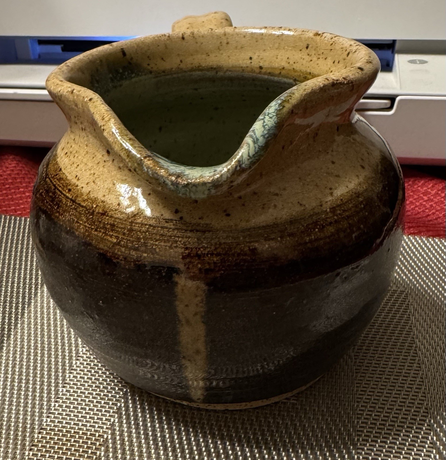 Handmade Studio Art Pottery Pitcher, 2012, Artist Signed
