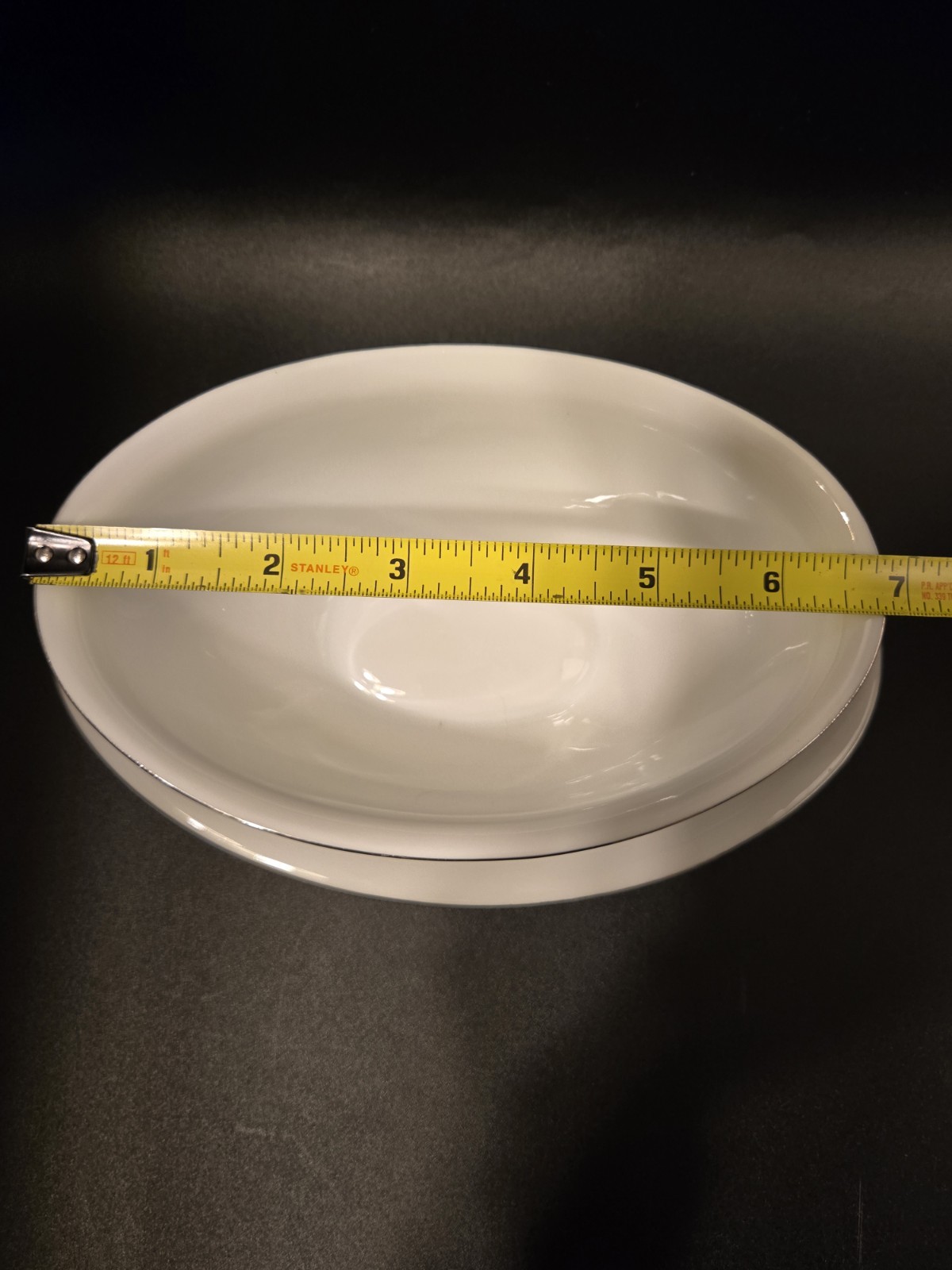 Seyei Gravy Boat 510 Attatched Underplate Platinum Trim MCM EUC