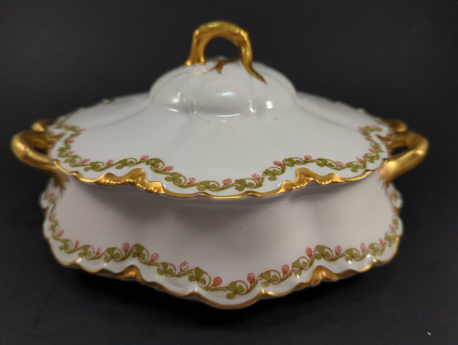 Rare Haviland Limoges Oval and Circular Serving Dishes plus one Circular lid.