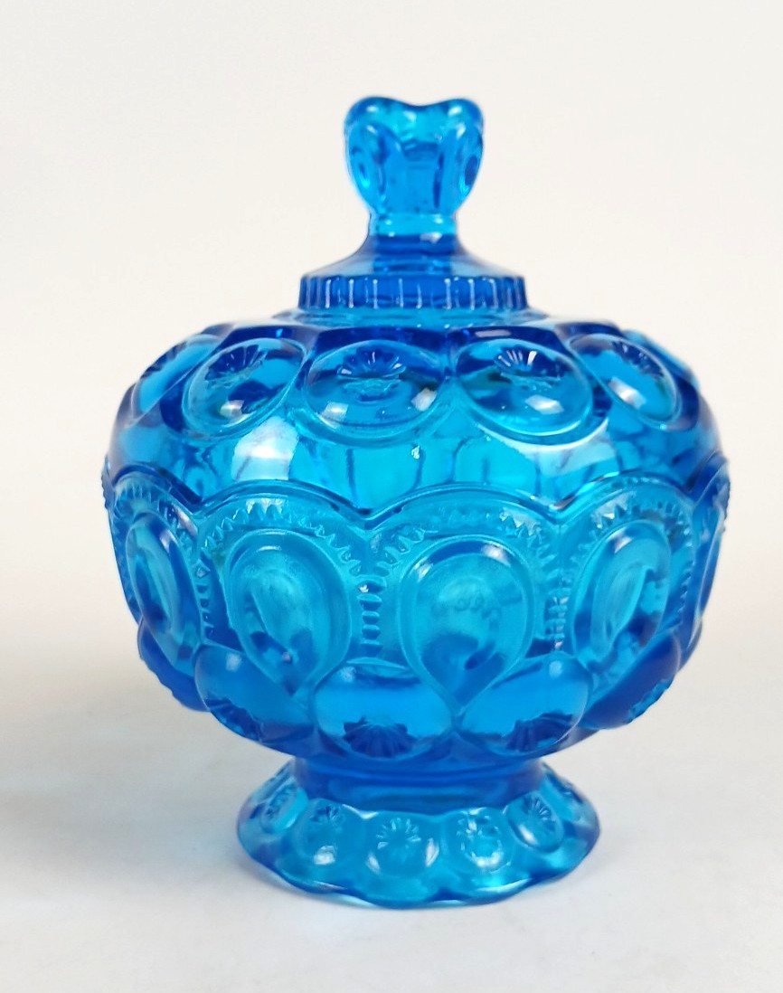 Blue Transparent Candy & Nut Dish
