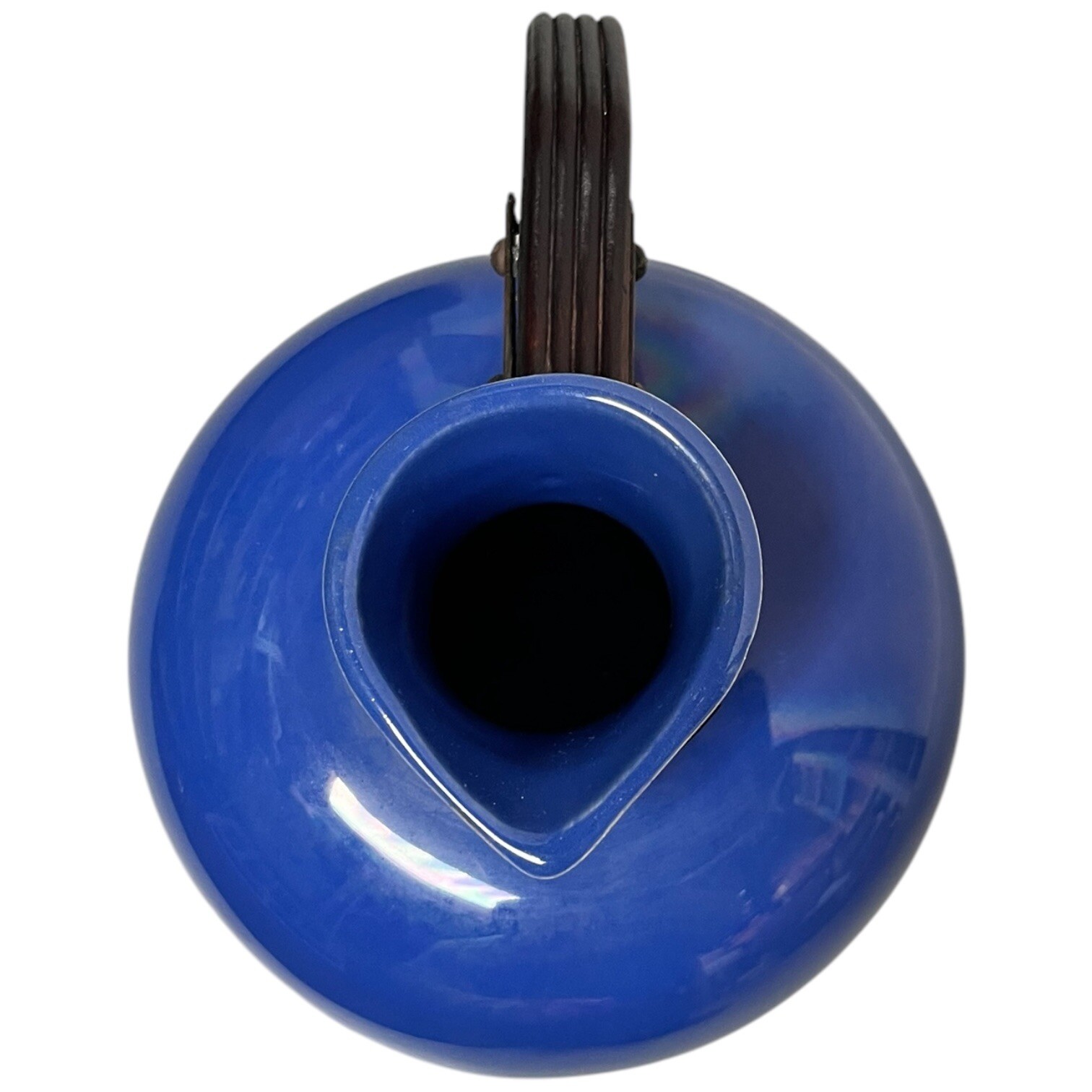 Vintage 1930s Hollydale Pottery California Cobalt Glaze Carafe Jug & Stopper