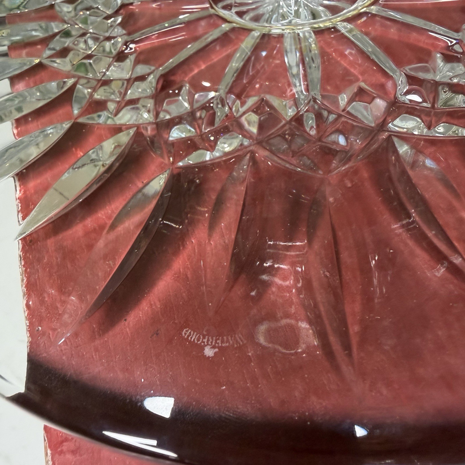 waterford crystal cake stand vintage