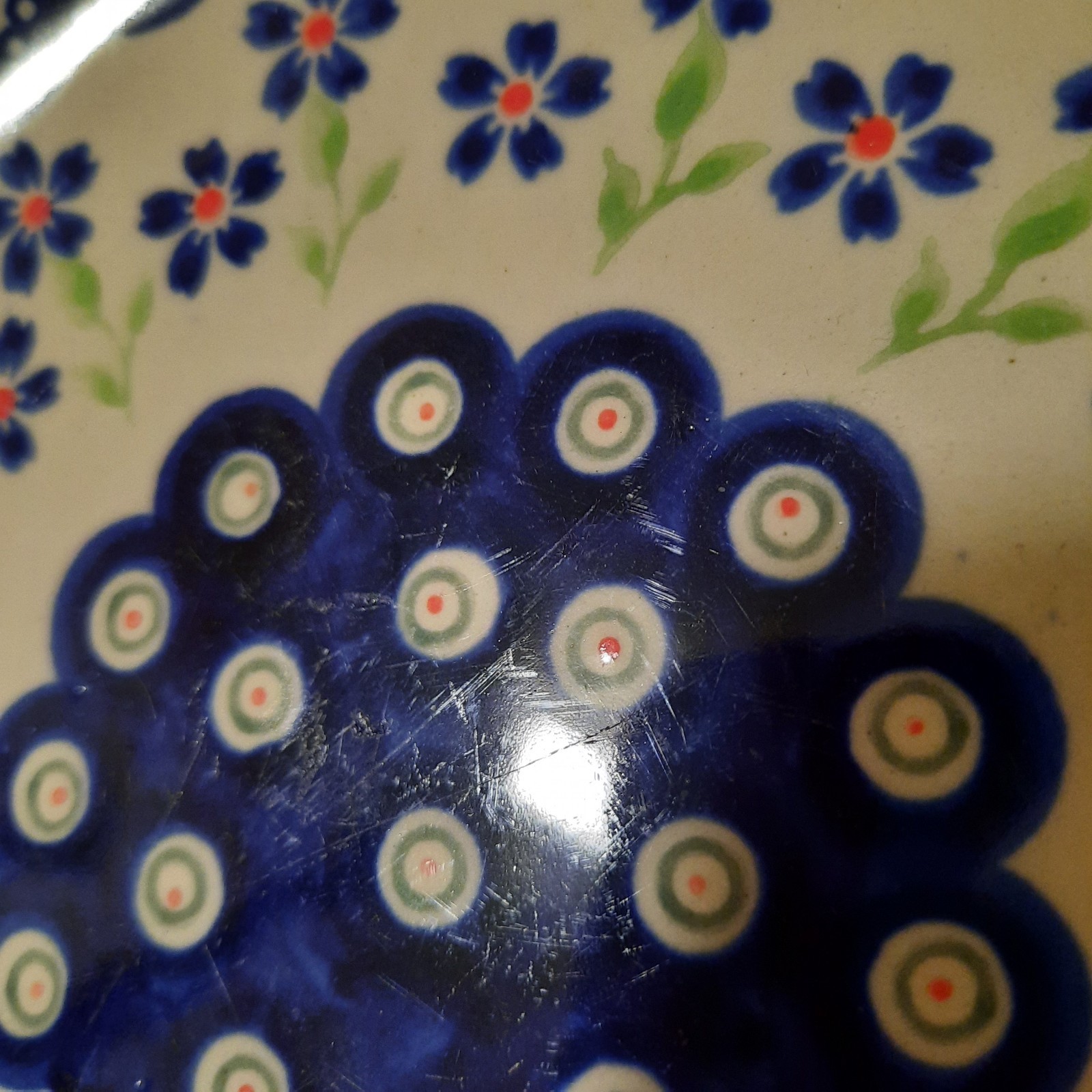 11-Piece Wiza, Boleslawiac Handmade & Hand-Painted Dishes~Platter, Plates, Bowls