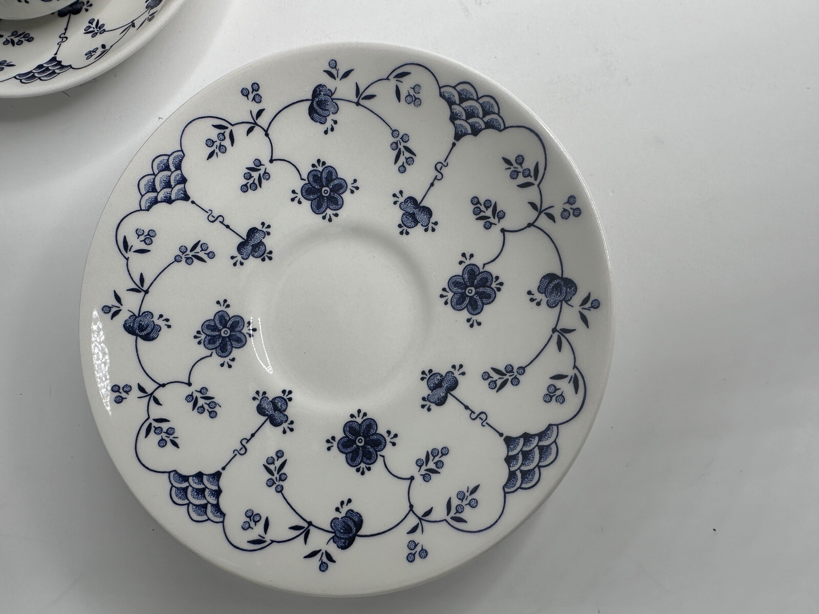 VTG Finlandia (Swirl Rim, England) CHURCHILL, Tea Cup And plate Set Of 16 pcs