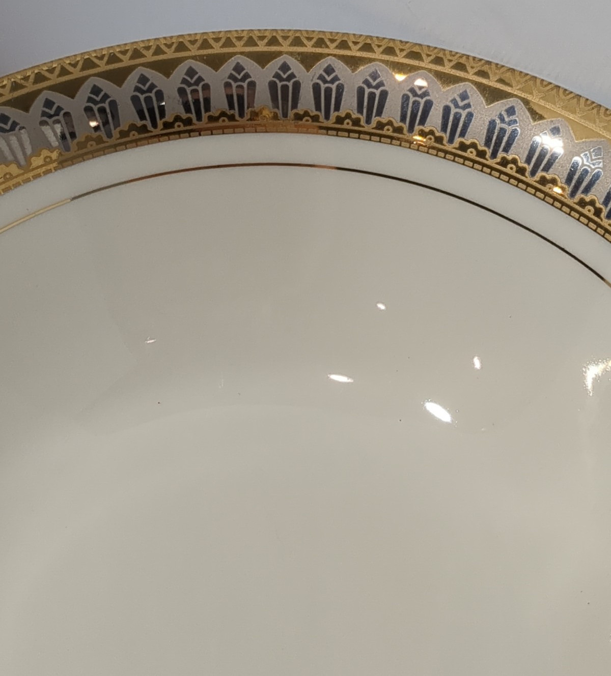 Set of 3 Vintage 1994 Macy’s Royal Gallery San Marco 9″ Gold Trim Serving Bowls