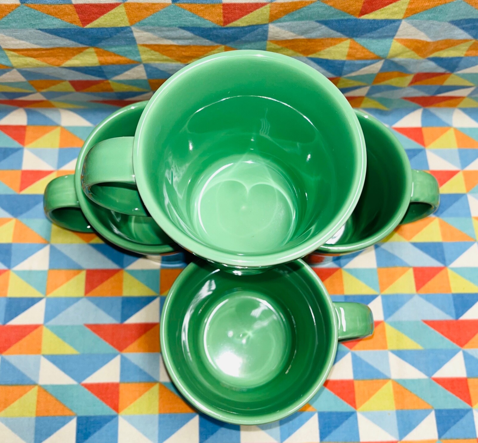 NEW set of 4 FIESTA TAPERED MUG meadow green 15 oz FIESTAWARE Free Shipping