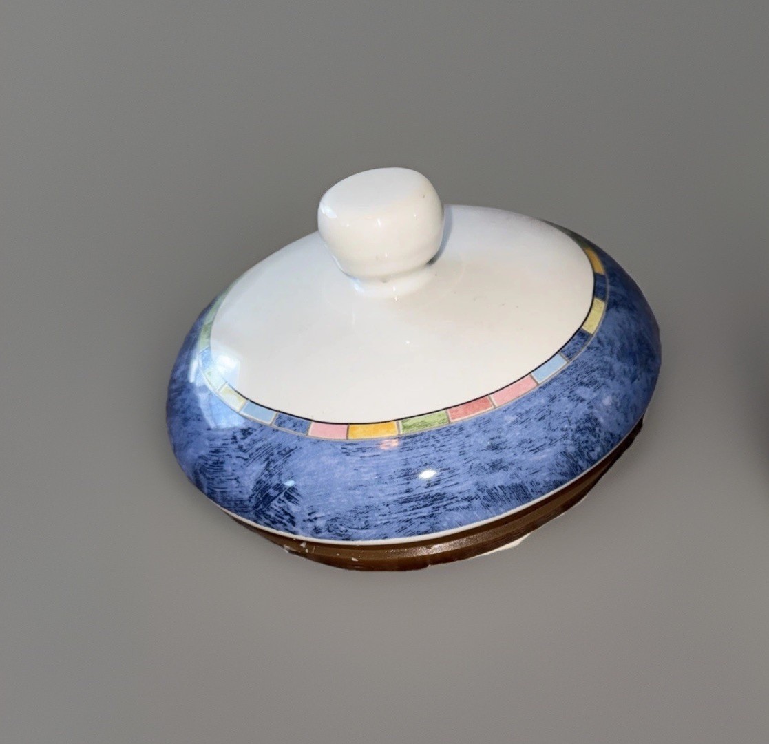 PTS International Interiors Fantasia Stoneware 3 Piece Stackable Bowls/Canister