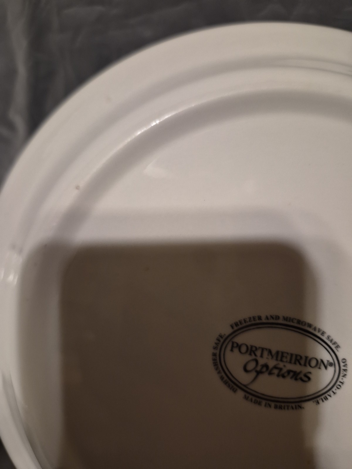 Portmeirion Options Salad Plates Set Of 5 Made In Britain White Preowned Flaws