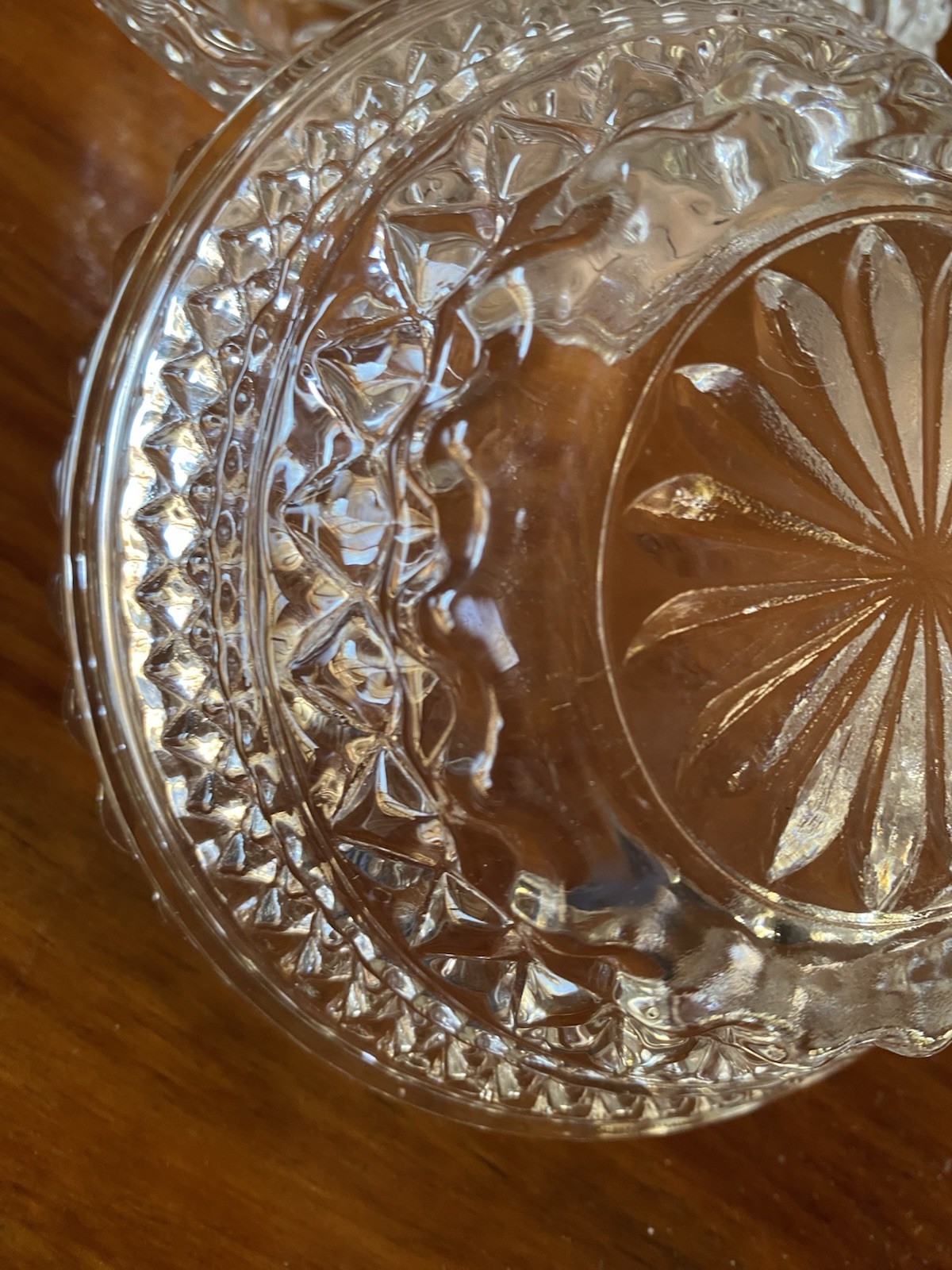 3 Anchor Hocking Wexford Bowls Dessert Berry Diamond Pattern Vintage