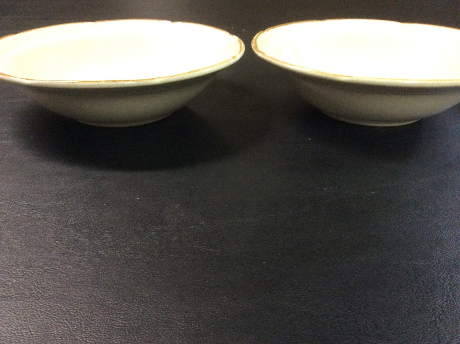 Set of 2 Baroque Hearthside Stoneware Japan 6-1/2 Inch Soup Bowls (Excellent)