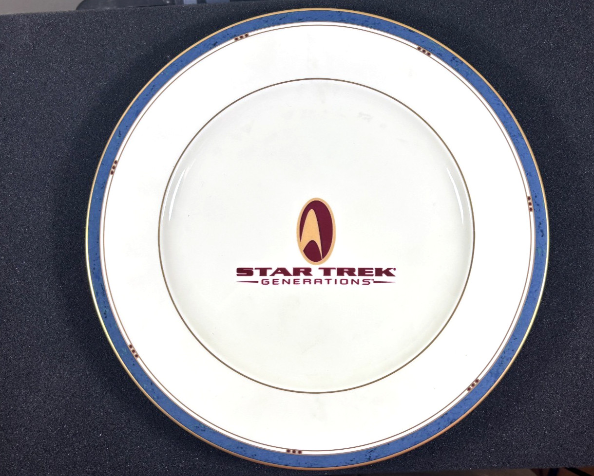 1994 STAR TREK GENERATIONS CAST & CREW Limited Ed. /350 Pfaltzgraff Plate 🔥🔥