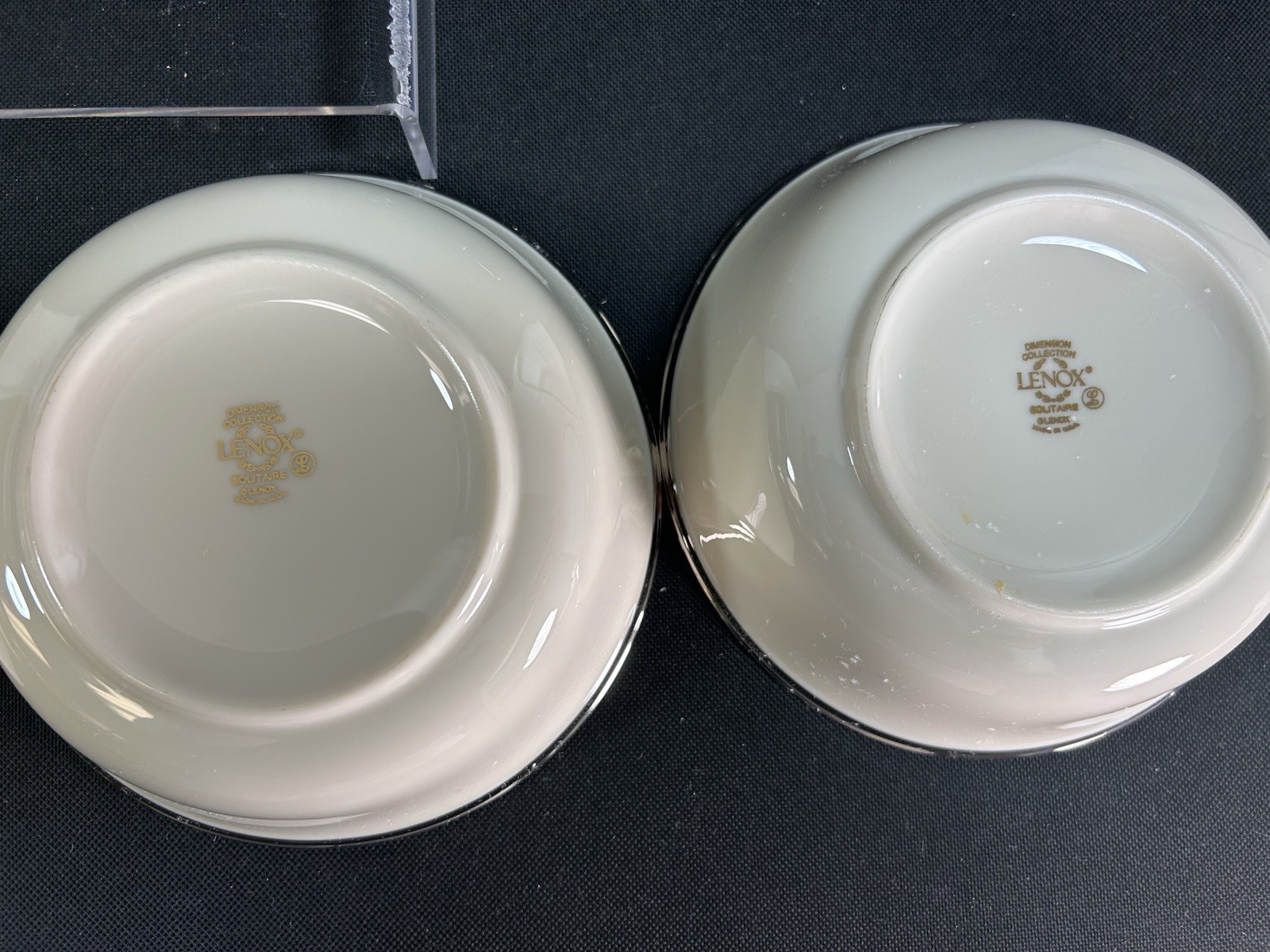 Lenox China Solitaire~(Set of 4)~6 1/4″ All Purpose Bowl~Outlet Mark~A~Excellent