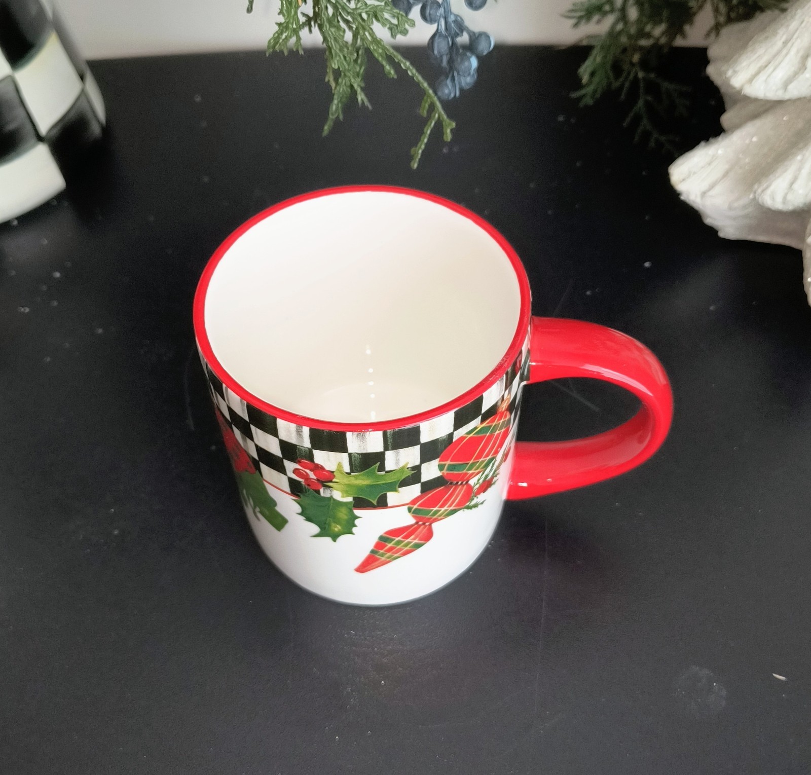 Mackenzie Childs Deck The Halls Dinnerware – 4 Piece Place Settings. NEW