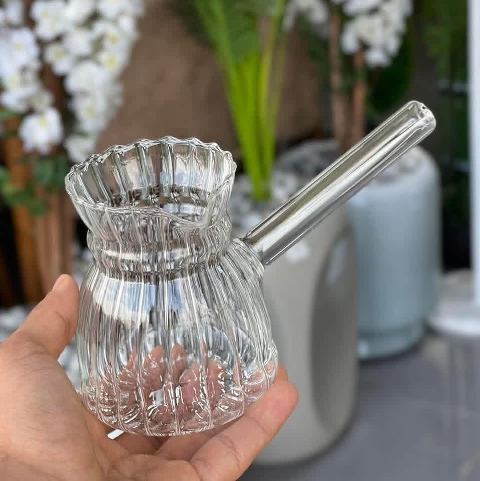 450ml Glass Turkish Coffee Pot – 15oz Borosilicate Cezve Ibrik Briki for Stov…
