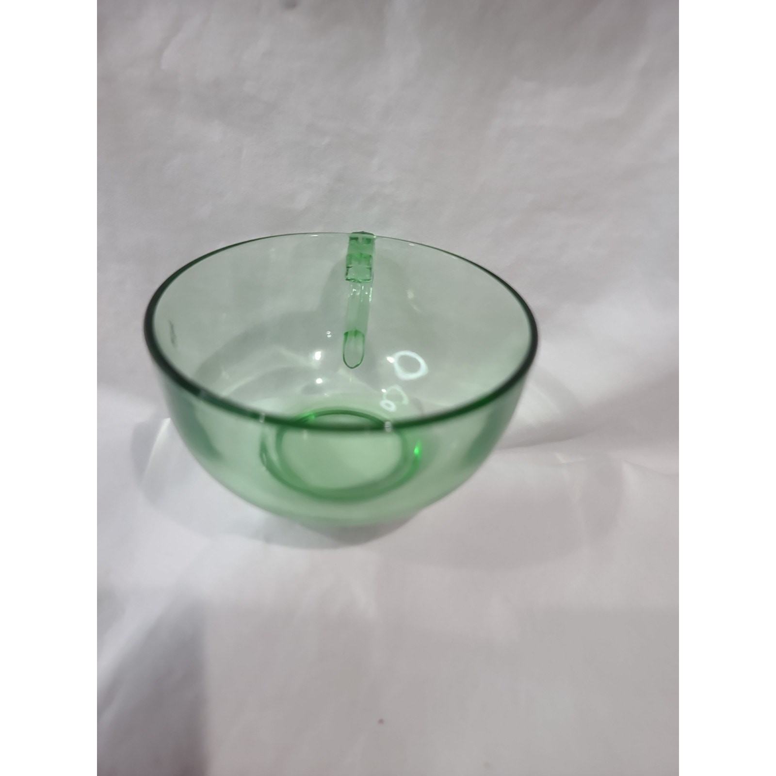 Light Green Depression Glass Tea Cup Vintage