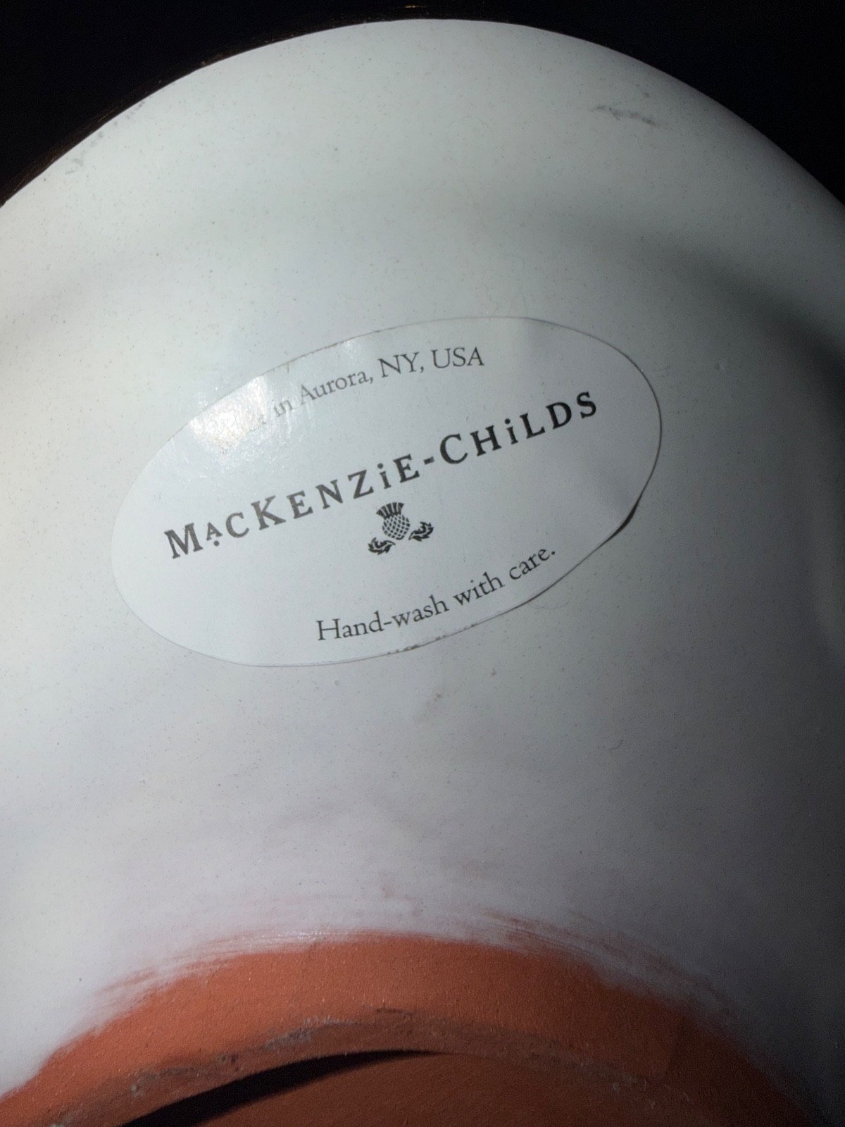 Mackenzie Childs Courtly Check Football Platter