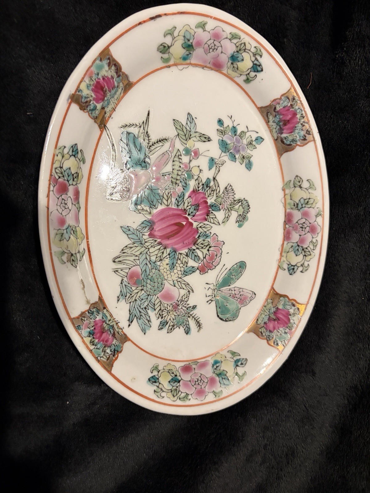 John Maddock & Sons Indian Tree 8.5in X 6.5in Oval Serving Platter Tree Of Life