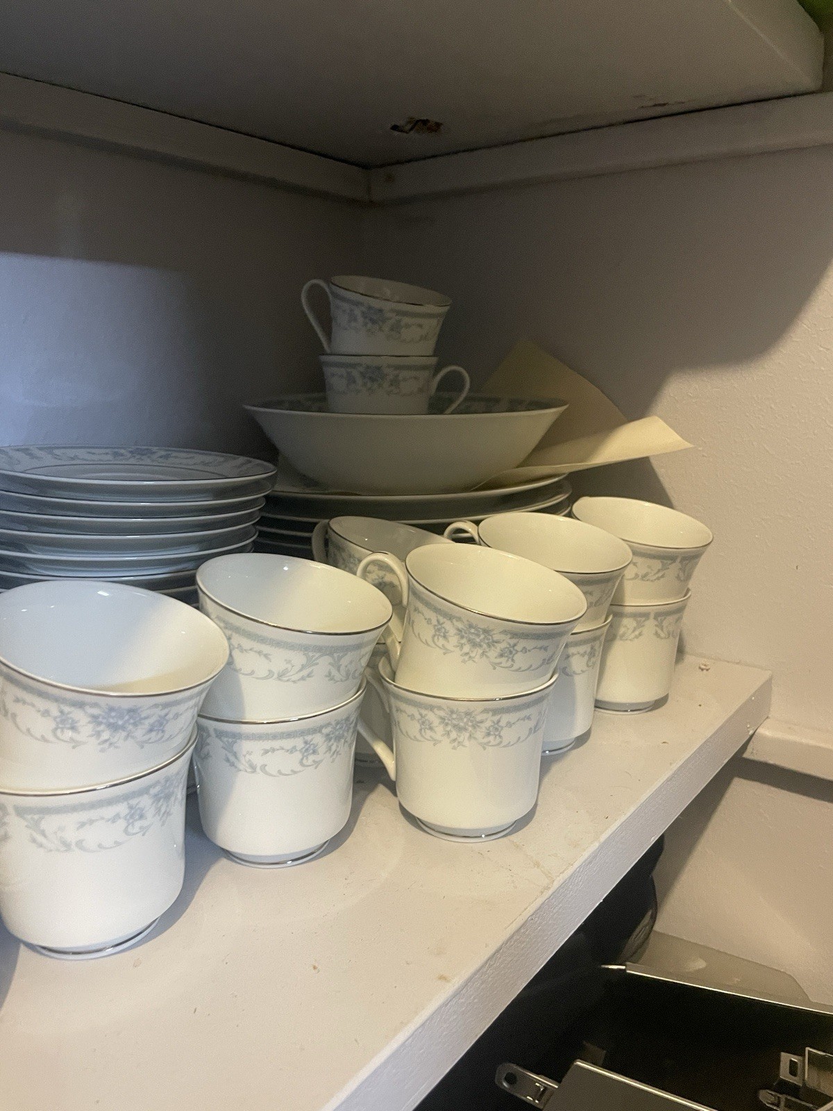 Full Piece Vintage Sheffield “Blue Whisper” Fine China Set (1985 Japan)