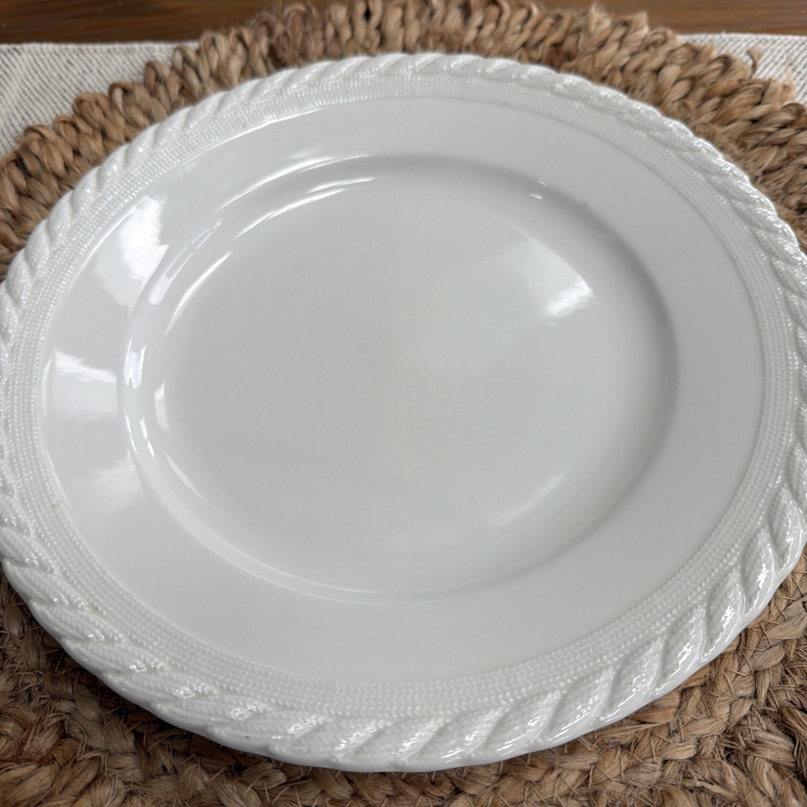 Ralph Lauren Clearwater Wedgwood Dinner plate 10 1/2” England Bone China
