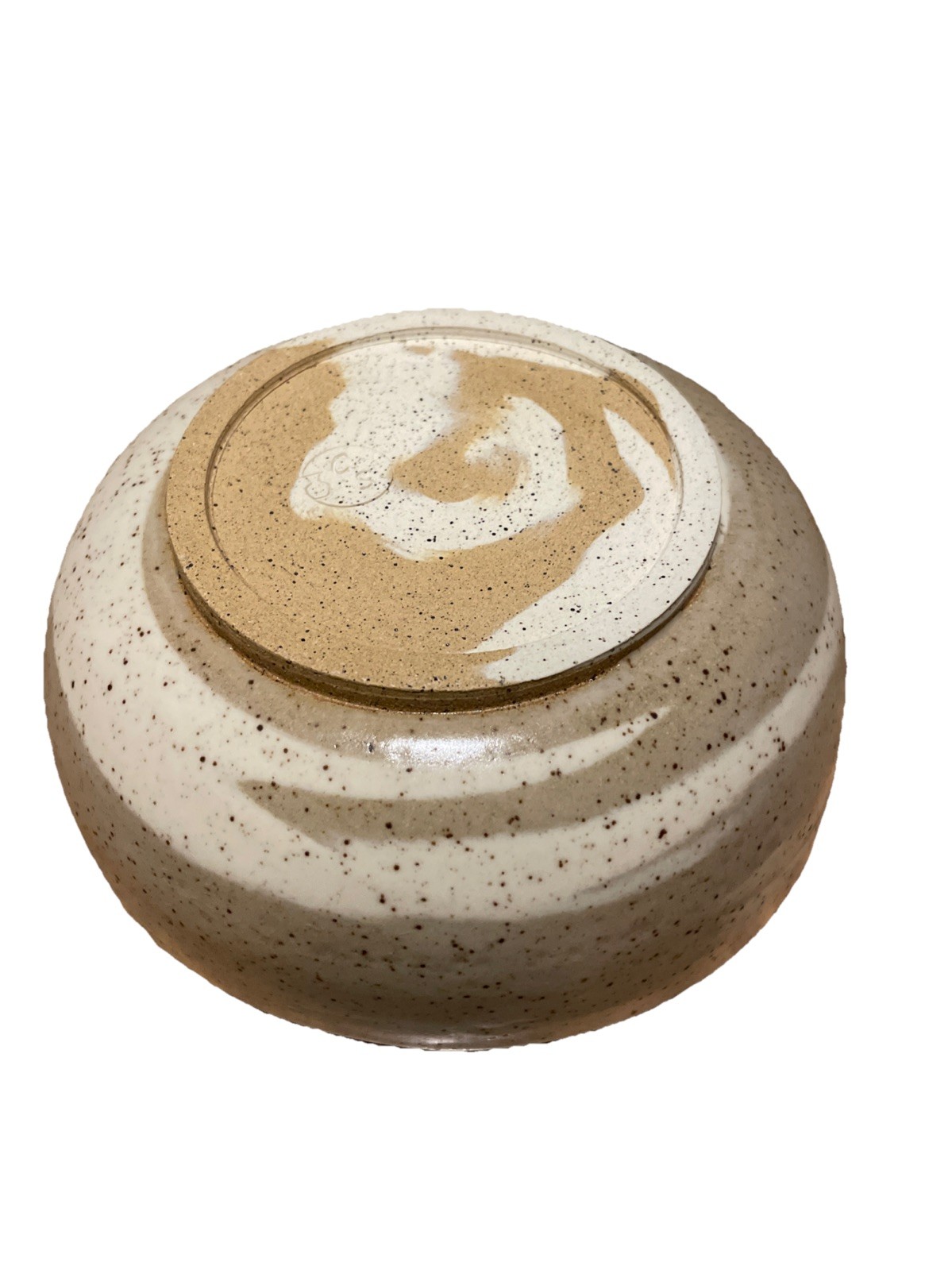 Speckled Ash-Glazed Ceramic Studio Pottery Bowl 6.5 x 3 Inches Signed