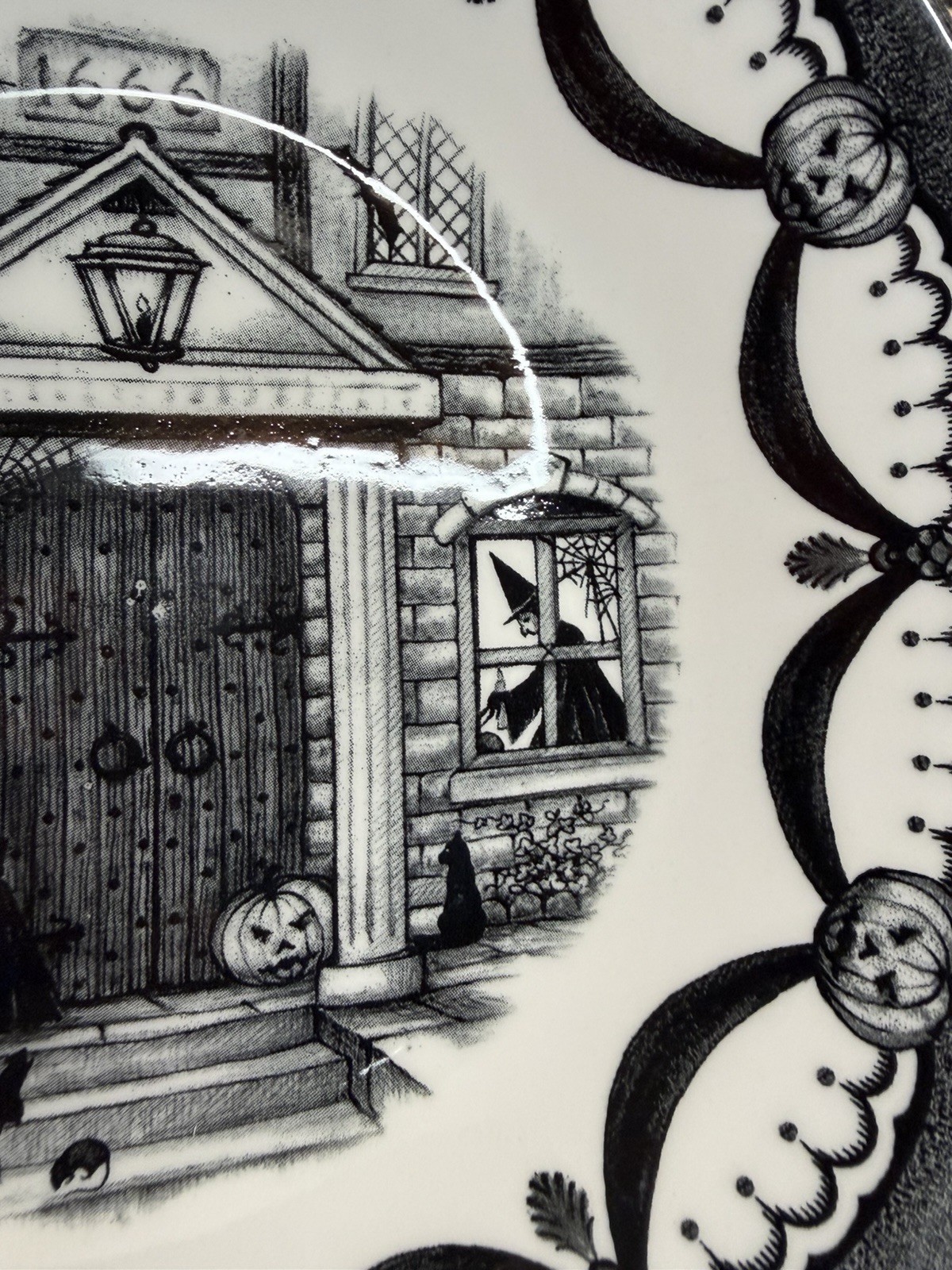 Royal Stafford Haunted House Dinner Plates Set of 2 Halloween 10 3-4”— New