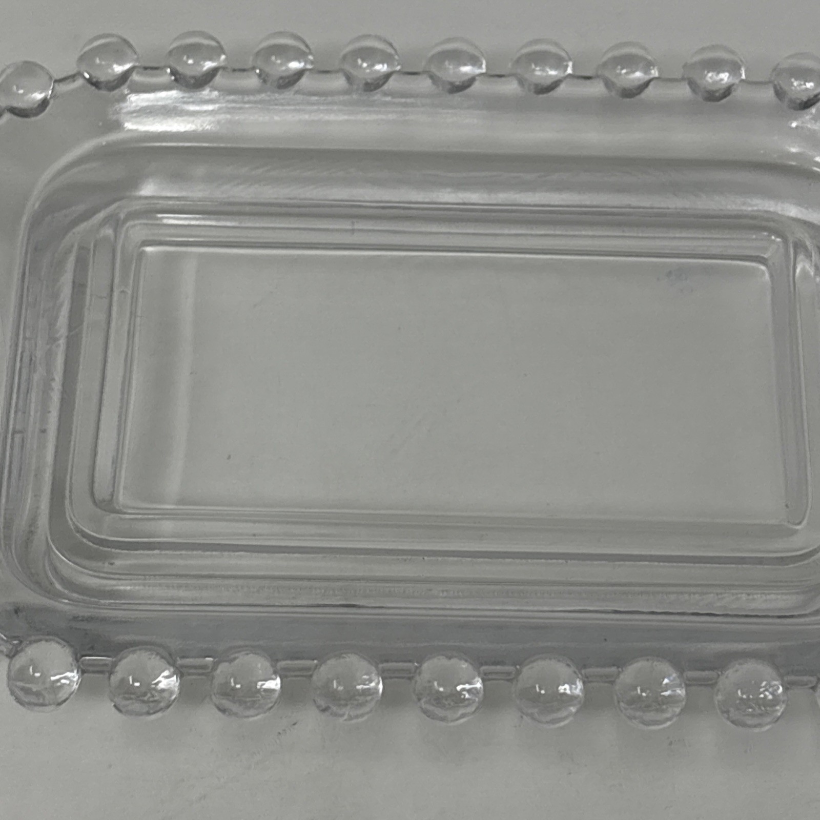 Vintage Imperial Candlewick California Short Butter Dish 6 1/2”