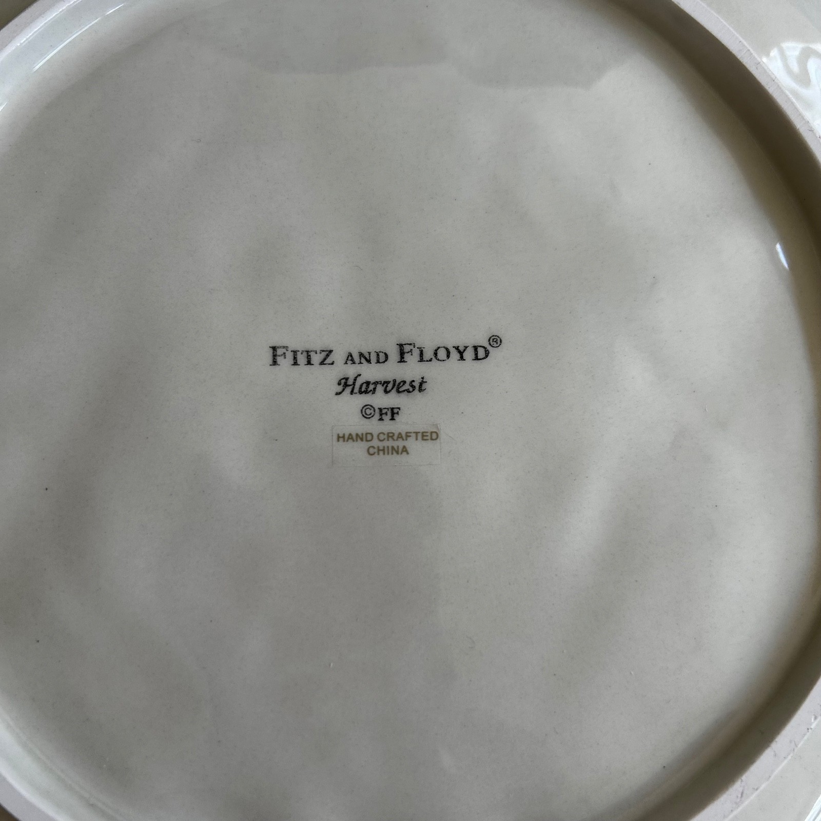 Fitz and Floyd Classics Harvest Gourmet Canape Plate Acorns Thanksgiving Fall