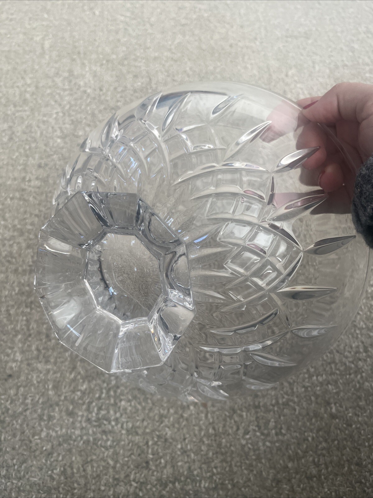 Vera Wang-Fidelity-10″ Footed Crystal Bowl Wedgewood Lead Crystal – Germany