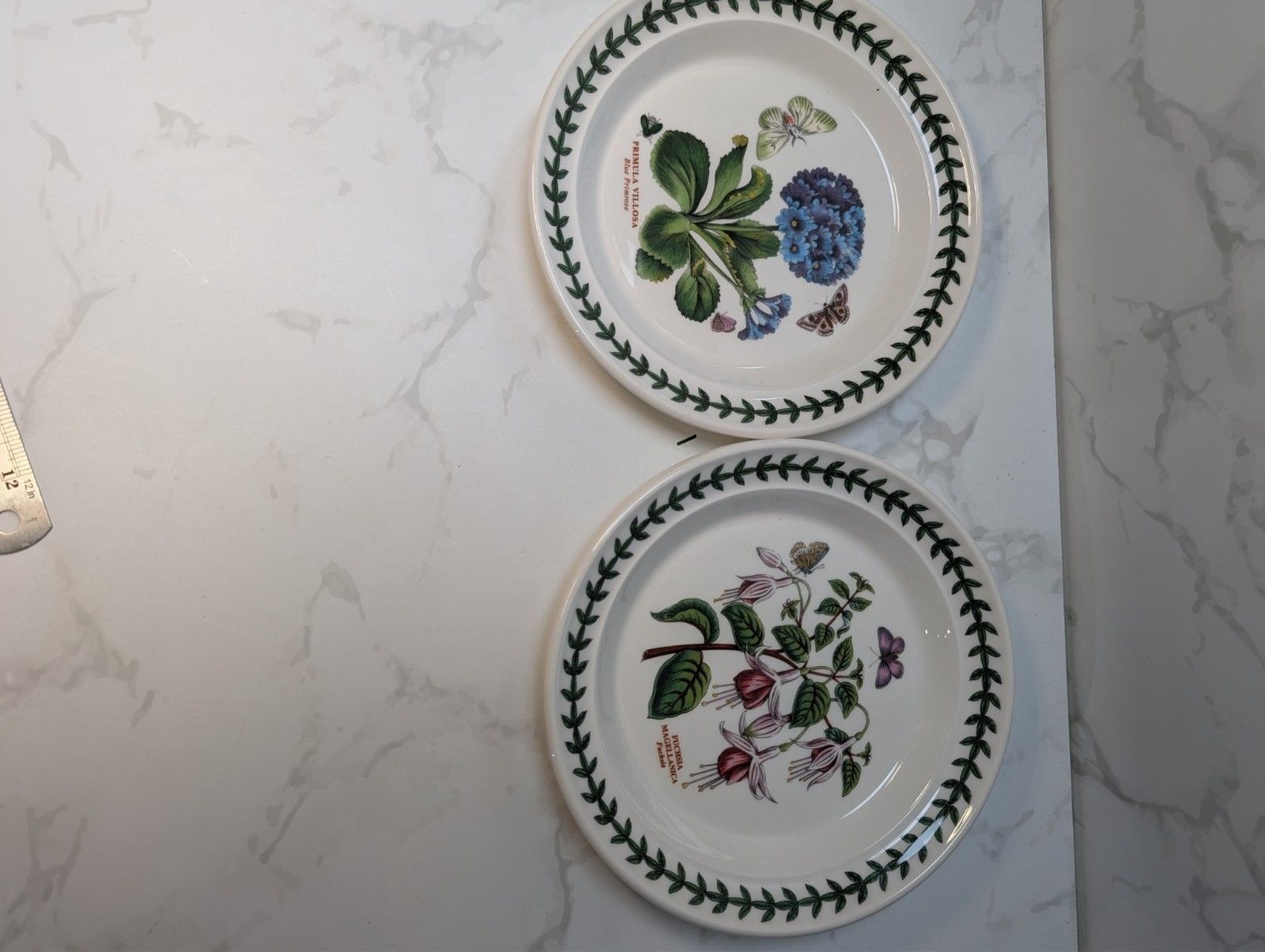 Portmeirion Botanic Garden 7.25″ Dessert Side Plates Fuchsia Primrose
