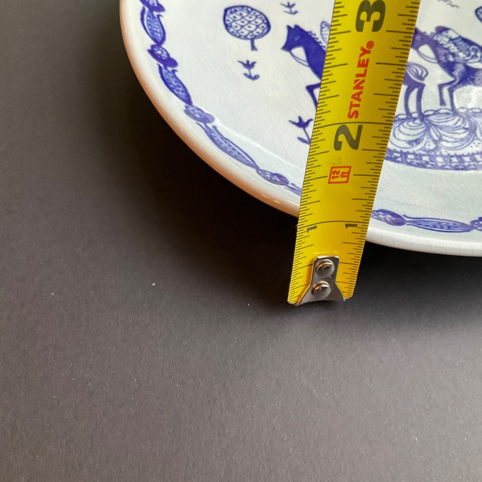 VTG STAVANGERFLINT NORWAY WALL PLATE KARI HORSES MID CENTURY SCANDINAVIAN 8″
