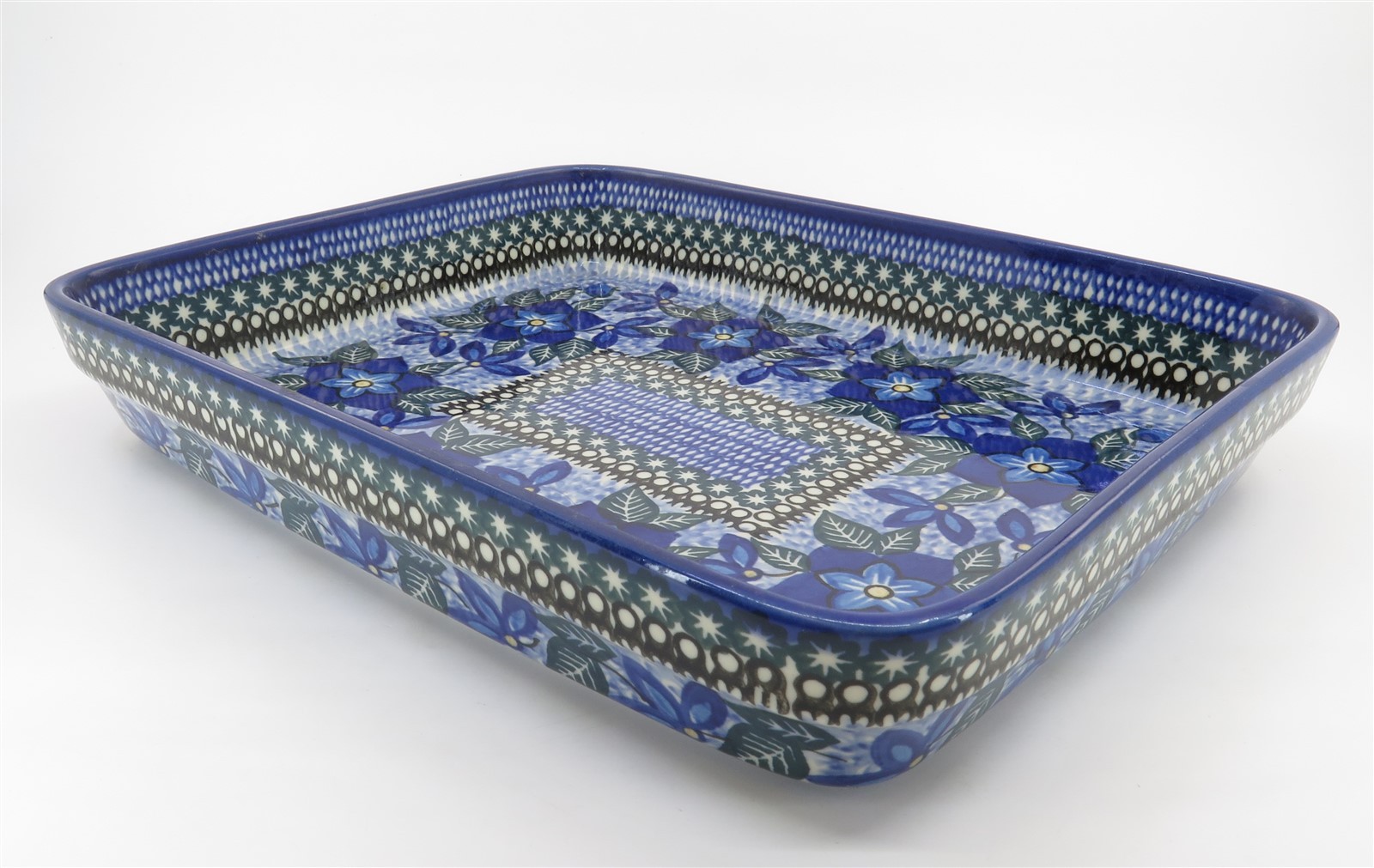 2007 Unikat Polish Pottery Ultimate Bakeware Dish 1864 Teresa Andrukiewicz 11″