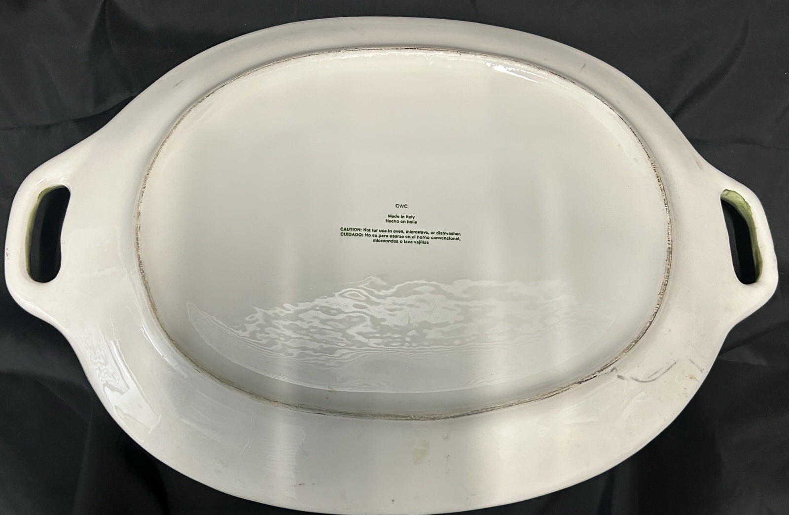 Vintage CWC Jumbo Italian Ceramic Platter Mixed Fruit Tray 26”
