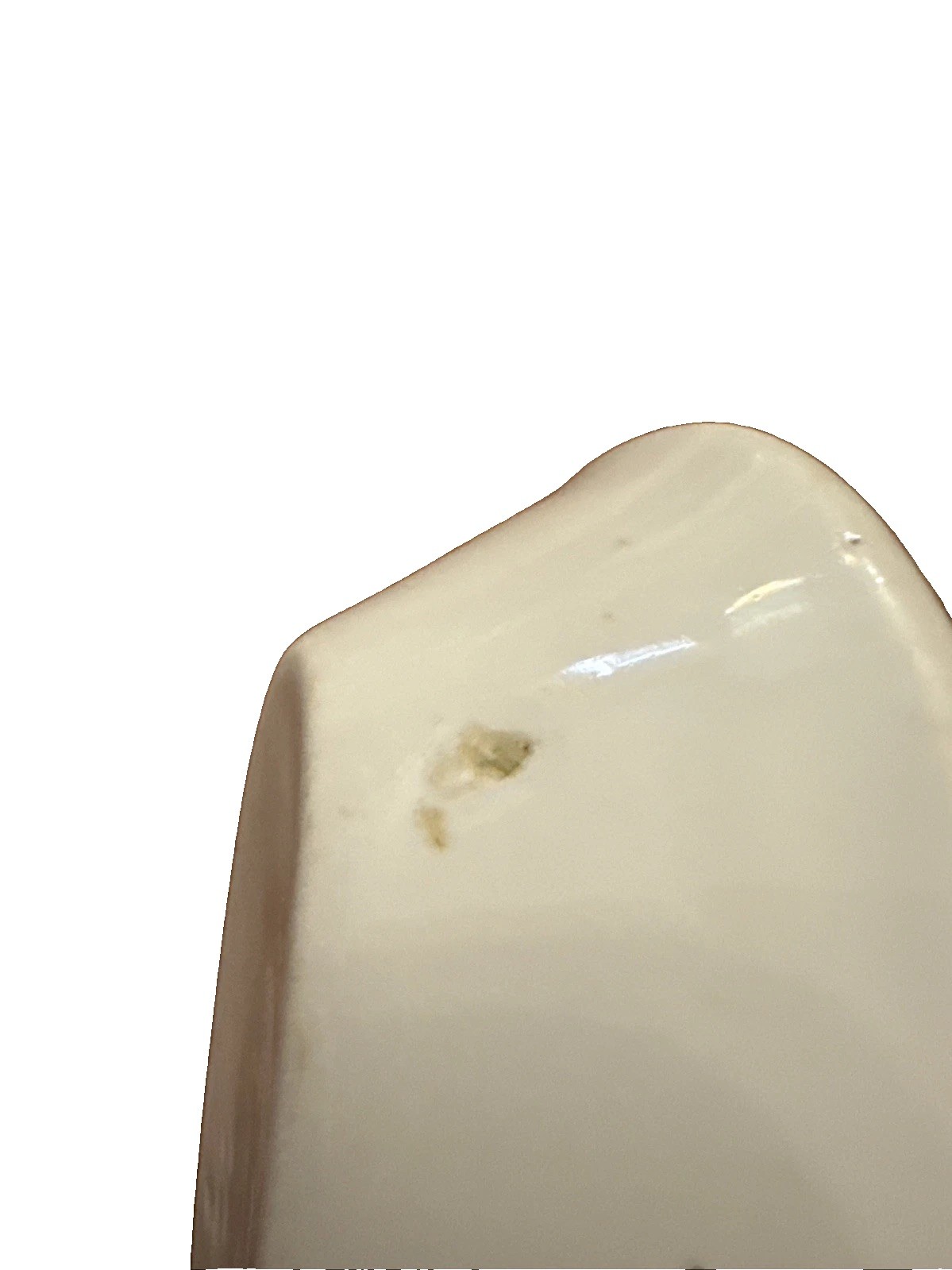 Antique White Greenwood China Trenton NJ Ironstone Soap Dish 1890s -Oval Shape