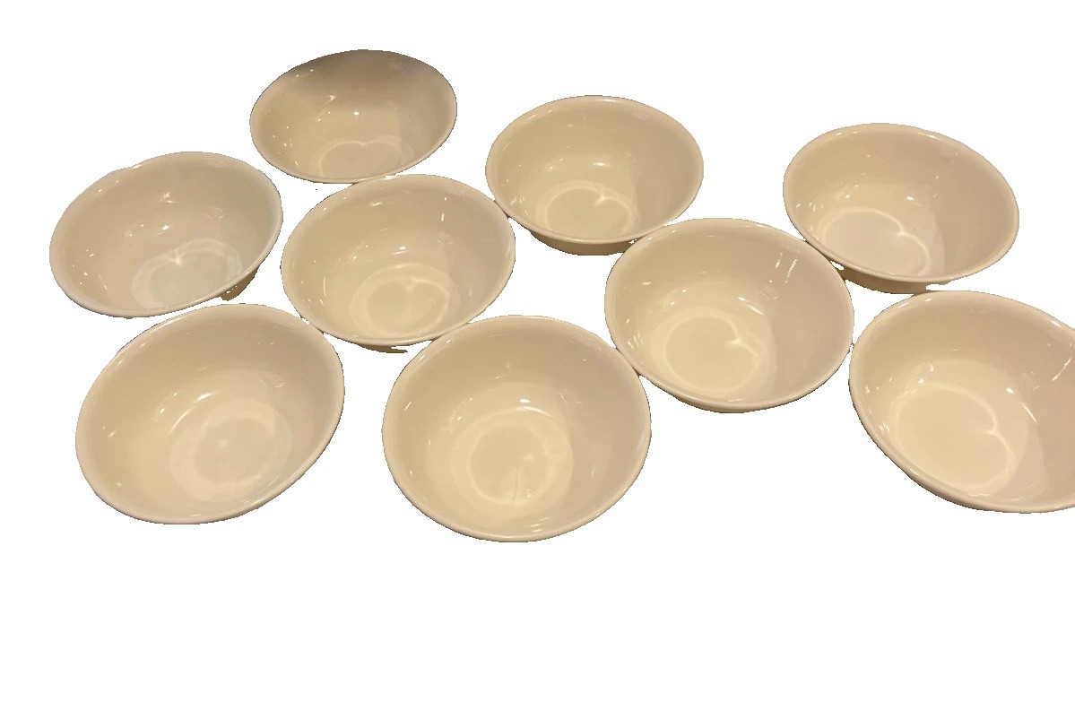 Corelle Sandstone Beige Soup Cereal Bowls 6 1/4″ Set of 9 Vintage